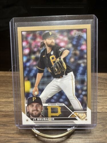 Cheap Sneaks Footwear/Sports Cards Baseball Card 2023 Topps Series 1 #75 JT Brubaker 0469/2023 GOLD PARALLEL Pirates Co