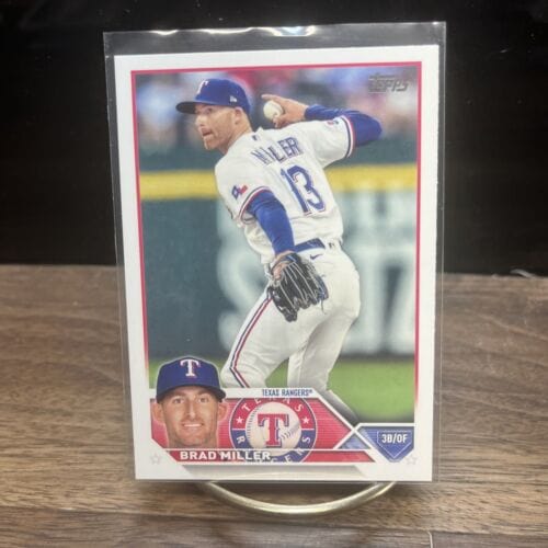 Cheap Sneaks Footwear/Sports Cards Baseball Card 2023 Topps Series 1 Baseball Card #319 Brad Miller - Texas Rangers
