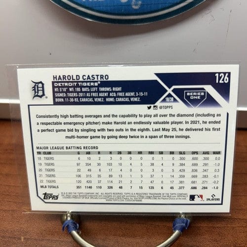 Cheap Sneaks Footwear/Sports Cards Baseball Card 2023 Topps Series 1 Baseball Harold Castro #126 Detroit Tigers