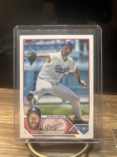 Cheap Sneaks Footwear/Sports Cards Baseball Card 2023 Topps Series 1  CLAYTON KERSHAW P Los Angeles Dodgers baseball ca