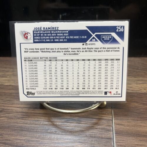 Cheap Sneaks Footwear/Sports Cards Baseball Card 2023 Topps Series 1 Jose Ramirez #256 Cleveland Guardians