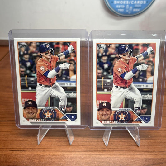 Cheap Sneaks Footwear/Sports Cards Baseball Card 2023 Topps Series 1 Korey Lee Base Rookie Card #90 Houston Astros RC