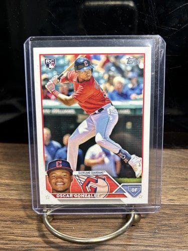 Cheap Sneaks Footwear/Sports Cards Baseball Card 2023 Topps Series 1 Oscar Gonzalez #119 Cleveland Guardians Rookie Rc