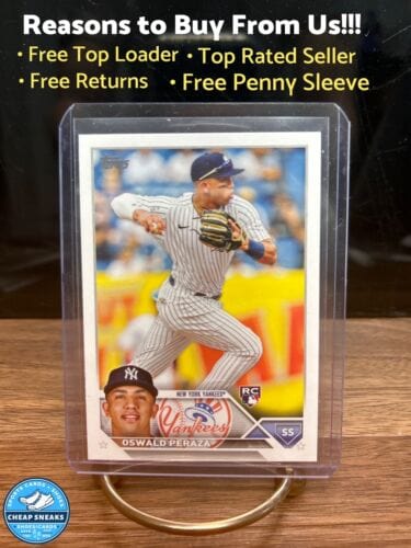 Cheap Sneaks Footwear/Sports Cards Baseball Card 2023 Topps Series 1 Oswald Peraza Base Rookie RC #94 New York Yankees