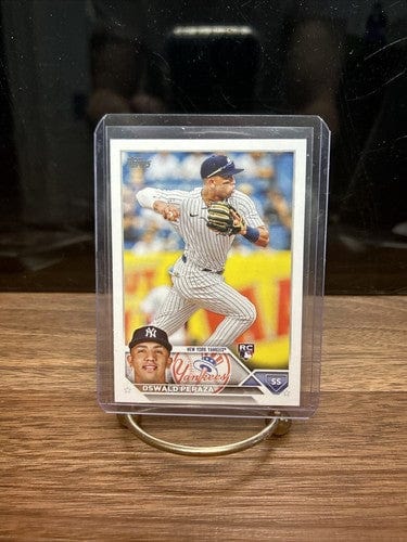 Cheap Sneaks Footwear/Sports Cards Baseball Card 2023 Topps Series 1 Oswald Peraza Base Rookie RC #94 New York Yankees
