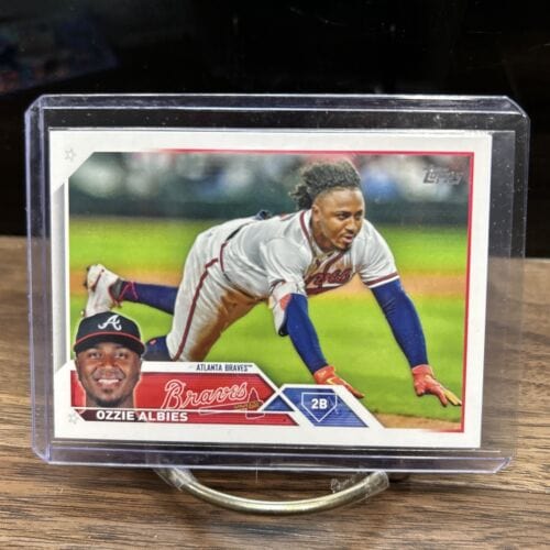 Cheap Sneaks Footwear/Sports Cards Baseball Card 2023 Topps Series 1 Ozzie Albies #81 Atlanta Braves