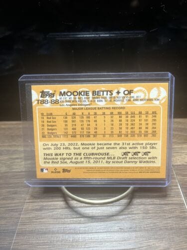 Cheap Sneaks Footwear/Sports Cards Baseball Card 2023 Topps Series 2 #2T88-39 Mookie Betts 1988 Los Angeles Dodgers