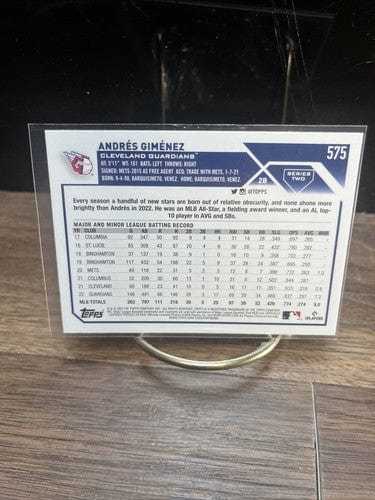 Cheap Sneaks Footwear/Sports Cards Baseball Card 2023 Topps Series 2 # 575 Andres Gimenez Cleveland Guardians
