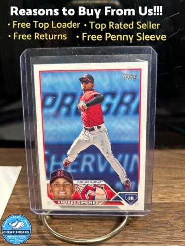 Cheap Sneaks Footwear/Sports Cards Baseball Card 2023 Topps Series 2 # 575 Andres Gimenez Cleveland Guardians