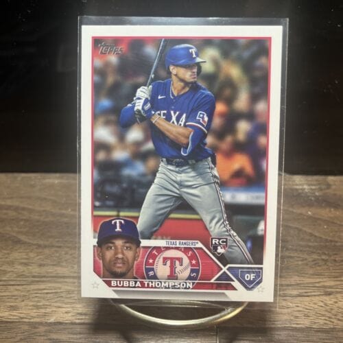 Cheap Sneaks Footwear/Sports Cards Baseball Card 2023 Topps Series 2 #597 Bubba Thompson - Texas Rangers RC