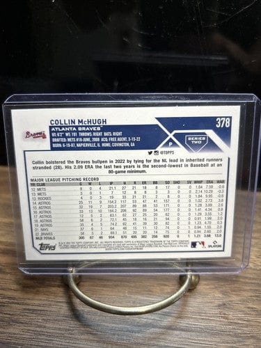 Cheap Sneaks Footwear/Sports Cards Baseball Card 2023 Topps Series 2 Collin McHugh #378 Atlanta Braves Base Card MLB Ba