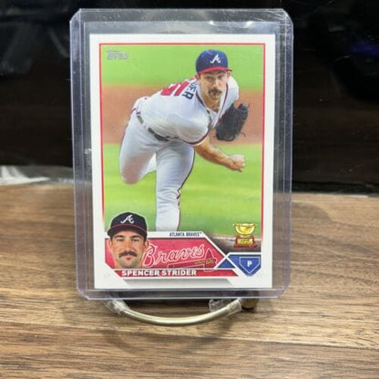 Cheap Sneaks Footwear/Sports Cards Baseball Card 2023 Topps Series 2 SPENCER STRIDER All-Star Rookie Gold Cup #602 Atla