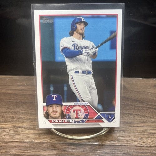 Cheap Sneaks Footwear/Sports Cards Baseball Card 2023 Topps Series One Baseball Jonah Heim Base #141 Texas Rangers