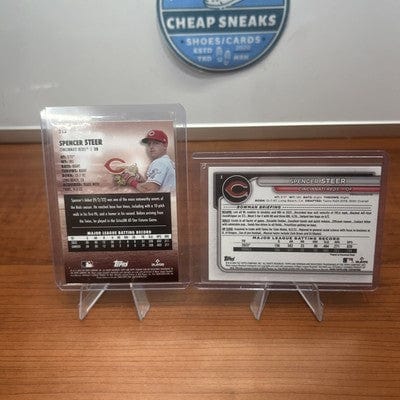 Cheap Sneaks Footwear/Sports Cards Baseball Card 2023 Topps Stadium Club - #213 Spencer Steer (RC)