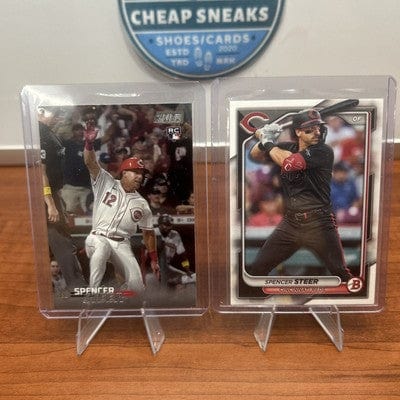 Cheap Sneaks Footwear/Sports Cards Baseball Card 2023 Topps Stadium Club - #213 Spencer Steer (RC)