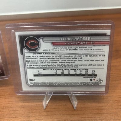Cheap Sneaks Footwear/Sports Cards Baseball Card 2023 Topps Stadium Club - #213 Spencer Steer (RC)