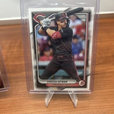 Cheap Sneaks Footwear/Sports Cards Baseball Card 2023 Topps Stadium Club - #213 Spencer Steer (RC)
