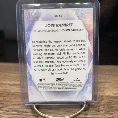 Cheap Sneaks Footwear/Sports Cards Baseball Card 2023 Topps Stars of the MLB #SMLB-7 Jose Ramirez Cleveland Guardians 3
