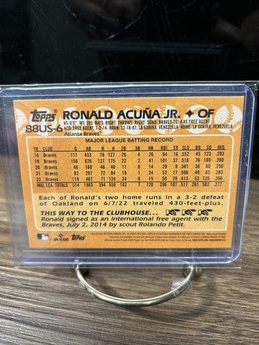 Cheap Sneaks Footwear/Sports Cards Baseball Card 2023 Topps Update Series - 1988 Topps Baseball #88US-6 Atlanta Braves