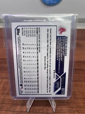 Cheap Sneaks Footwear/Sports Cards Baseball Card 2023 Topps Update #US115 Reese McGuire Blue Foil #/999