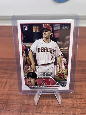 Cheap Sneaks Footwear/Sports Cards Baseball Card 2023 Topps Update #US244 Corbin Carroll Rainbow Foil