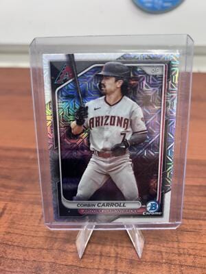 Cheap Sneaks Footwear/Sports Cards Baseball Card 2024 Bowman #25 Corbin Carroll Mojo Refractors