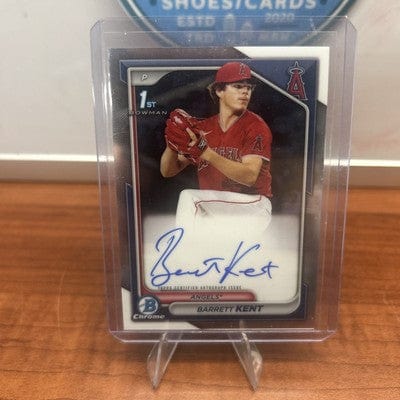 Cheap Sneaks Footwear/Sports Cards Baseball Card 2024 Bowman Barrett Kent Chrome Auto 1st Prospect #CPA-BK