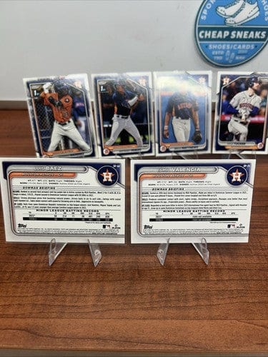 Cheap Sneaks Footwear/Sports Cards Baseball Card 2024 Bowman Base Paper 10 Card Houston Astros Team Set With Bowman 1st