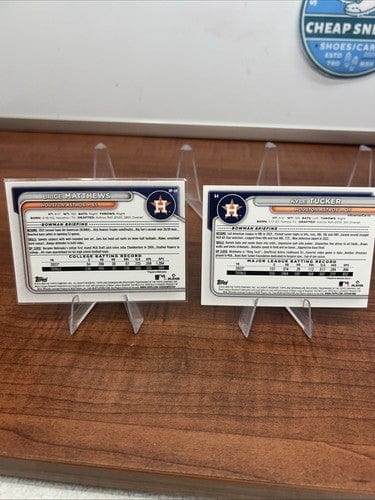 Cheap Sneaks Footwear/Sports Cards Baseball Card 2024 Bowman Base Paper 10 Card Houston Astros Team Set With Bowman 1st