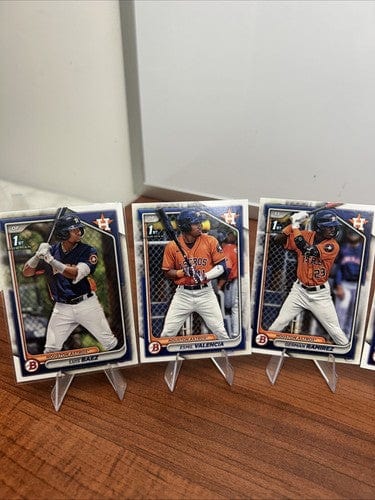 Cheap Sneaks Footwear/Sports Cards Baseball Card 2024 Bowman Base Paper 10 Card Houston Astros Team Set With Bowman 1st
