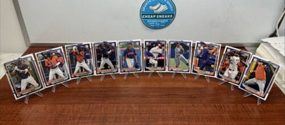 Cheap Sneaks Footwear/Sports Cards Baseball Card 2024 Bowman Base Paper 10 Card Houston Astros Team Set With Bowman 1st