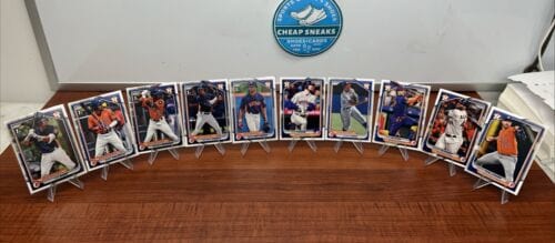 Cheap Sneaks Footwear/Sports Cards Baseball Card 2024 Bowman Base Paper 10 Card Houston Astros Team Set With Bowman 1st