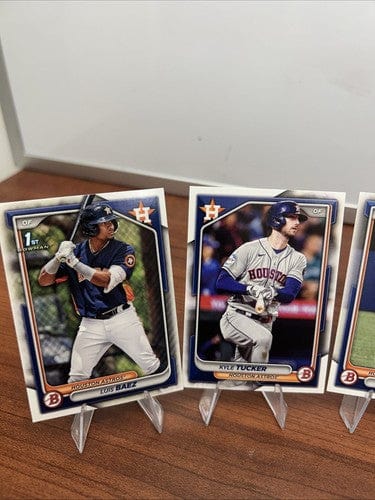 Cheap Sneaks Footwear/Sports Cards Baseball Card 2024 Bowman Base Paper 6 Card Lot Houston Astros