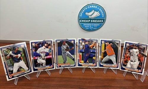 Cheap Sneaks Footwear/Sports Cards Baseball Card 2024 Bowman Base Paper 6 Card Lot Houston Astros