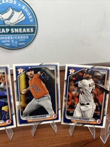 Cheap Sneaks Footwear/Sports Cards Baseball Card 2024 Bowman Base Paper 6 Card Lot Houston Astros