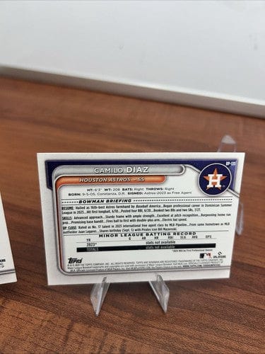 Cheap Sneaks Footwear/Sports Cards Baseball Card 2024 Bowman Base Paper 7 Card Lot Houston Astros -3 From A Set With Bo