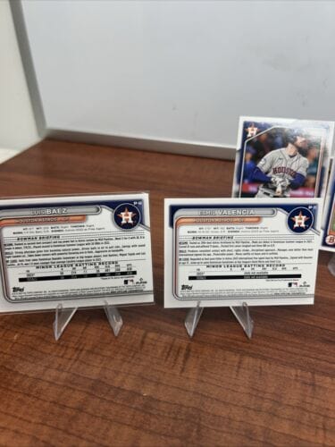 Cheap Sneaks Footwear/Sports Cards Baseball Card 2024 Bowman Base Paper 7 Card Lot Houston Astros -3 From A Set With Bo