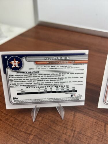Cheap Sneaks Footwear/Sports Cards Baseball Card 2024 Bowman Base Paper 7 Card Lot Houston Astros -3 From A Set With Bo