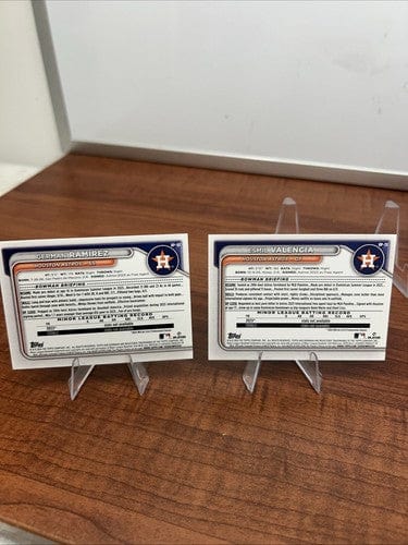Cheap Sneaks Footwear/Sports Cards Baseball Card 2024 Bowman Base Paper 9 Card Lot Houston Astros -1 From A Set With Bo