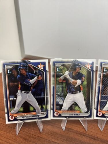 Cheap Sneaks Footwear/Sports Cards Baseball Card 2024 Bowman Base Paper 9 Card Lot Houston Astros -1 From A Set With Bo