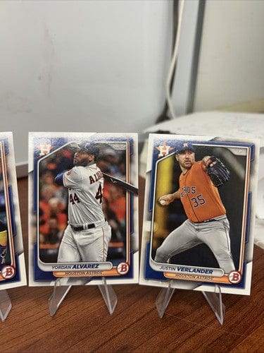 Cheap Sneaks Footwear/Sports Cards Baseball Card 2024 Bowman Base Paper 9 Card Lot Houston Astros -1 From A Set With Bo