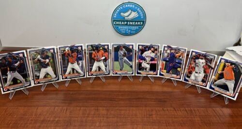 Cheap Sneaks Footwear/Sports Cards Baseball Card 2024 Bowman Base Paper 9 Card Lot Houston Astros -1 From A Set With Bo