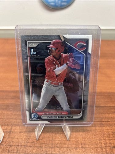 Cheap Sneaks Footwear/Sports Cards Baseball Card 2024 Bowman Baseball Chrome Prospects 1st Bowman #BCP-25 Carlos Sanche