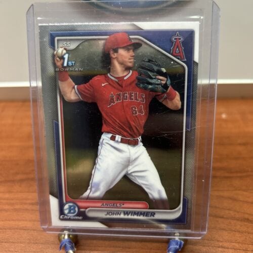 Cheap Sneaks Footwear/Sports Cards Baseball Card 2024 Bowman - #BCP-78 John Wimmer 1st Bowman Chrome - Angels