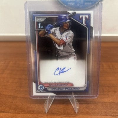Cheap Sneaks Footwear/Sports Cards Baseball Card 2024 bowman chrome baseball chandler pollard 1st chrome rookie auto #C