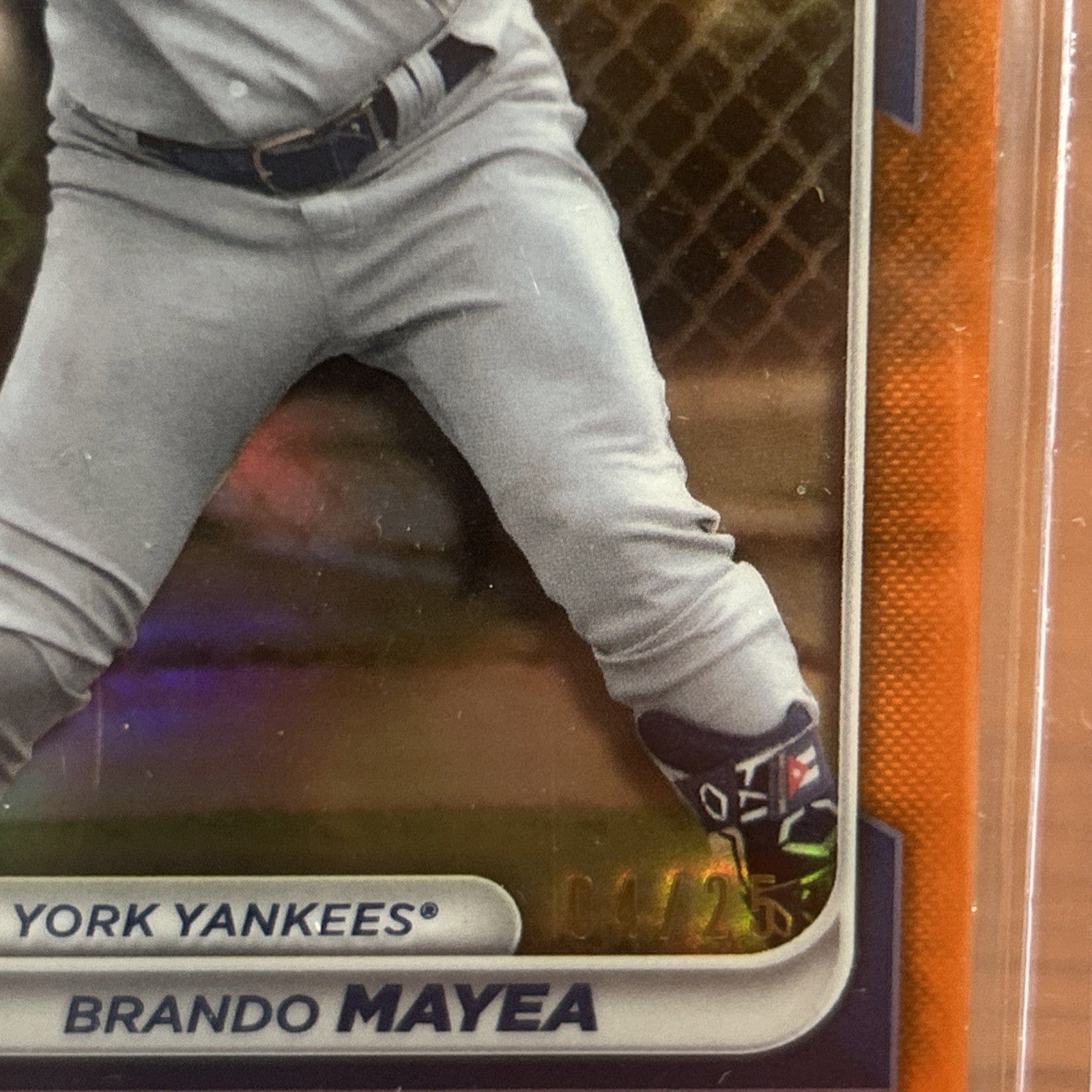 Cheap Sneaks Footwear/Sports Cards Baseball Card 2024 Bowman Chrome Brando Mayea New York Yankees Orange Refractor /25