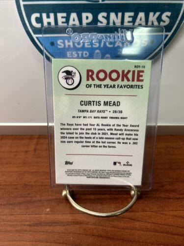 Cheap Sneaks Footwear/Sports Cards Baseball Card 2024 BOWMAN CHROME CURTIS MEAD ROOKIE OF THE YEAR FAVORITES RC #ROY10