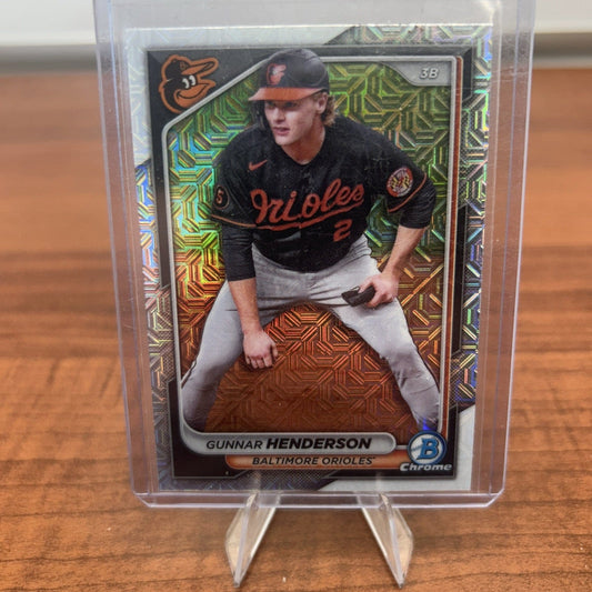 Cheap Sneaks Footwear/Sports Cards Baseball Card 2024 Bowman Chrome Gunnar Henderson Mojo Parallel Refractor Orioles