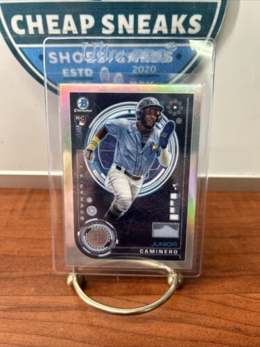 Cheap Sneaks Footwear/Sports Cards Baseball Card 2024 Bowman Chrome JUNIOR CAMINERO Bowman A.I. RC #BAI-20 Tampa Bay Ra