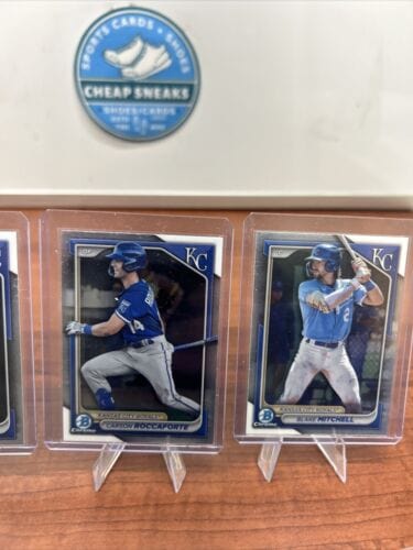 Cheap Sneaks Footwear/Sports Cards Baseball Card 2024 Bowman Chrome Kansas City Royals Dickey,Nivens, Mitchell,Roccafor